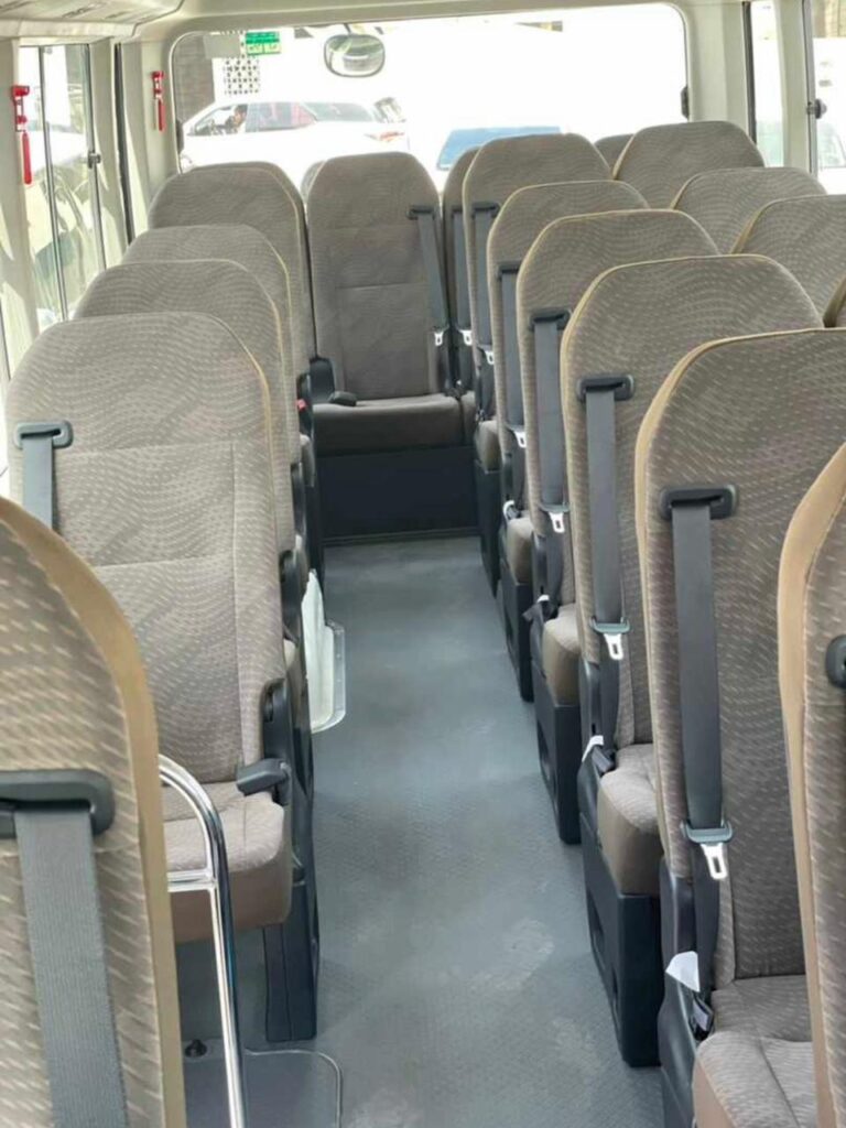 23 Seater Coaster Inside View