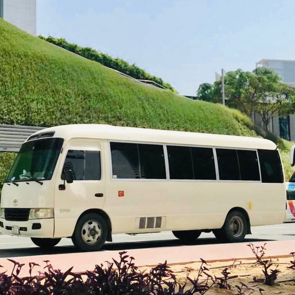 22 seater bus rental with go bus rental for labour