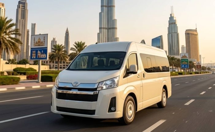 12-Seater-Toyota-Minibus-Hiace-Van-exterior-view-for-group-travel