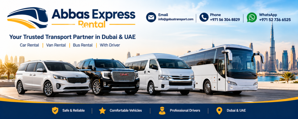 Abbas Rental 7 seater to 52 Seater