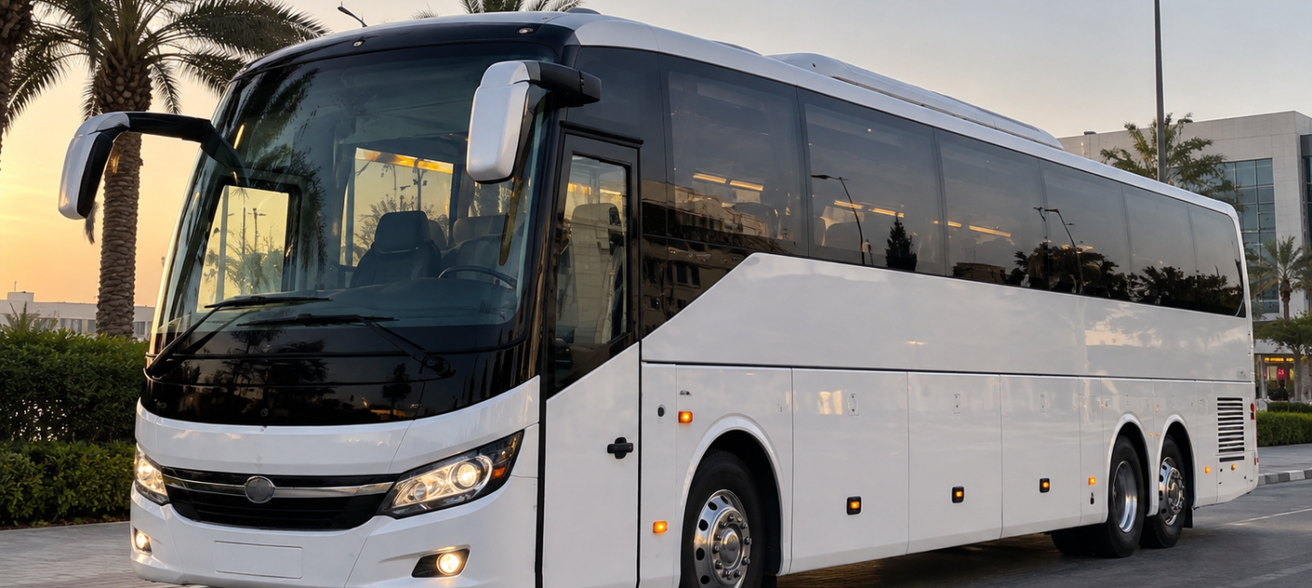 Luxury bus rental Dubai – premium Go Bus coach for VIP and corporate groups