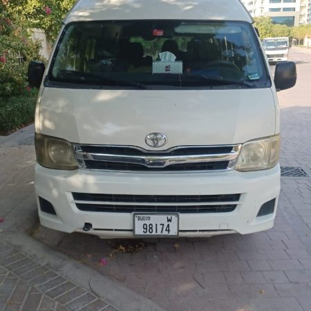 15 seater hiace van for staff rent