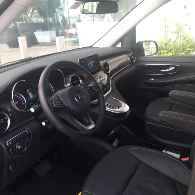 Mercedes V Class driver cabin and dashboard