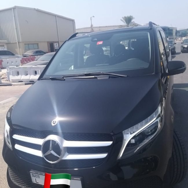 Black Mercedes V Class front exterior